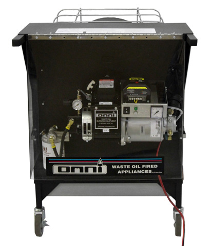 The World's First Infrared Portable Waste Oil Heater: controls