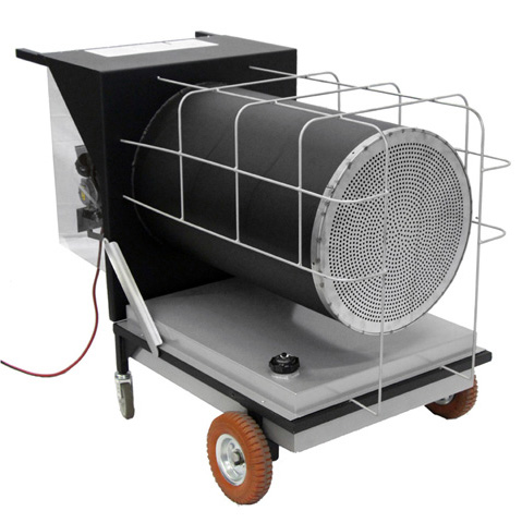 The World's First Infrared Portable Waste Oil Heater: business end