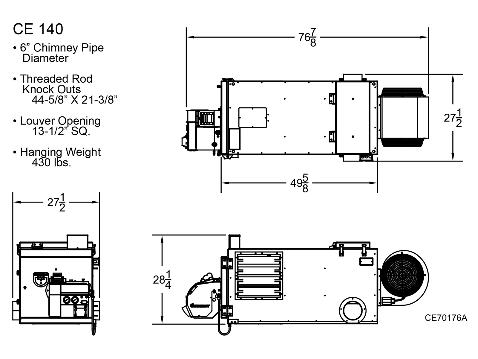Clean Energy CE-140 140,000 BTU Waste Oil Heater - Image 5