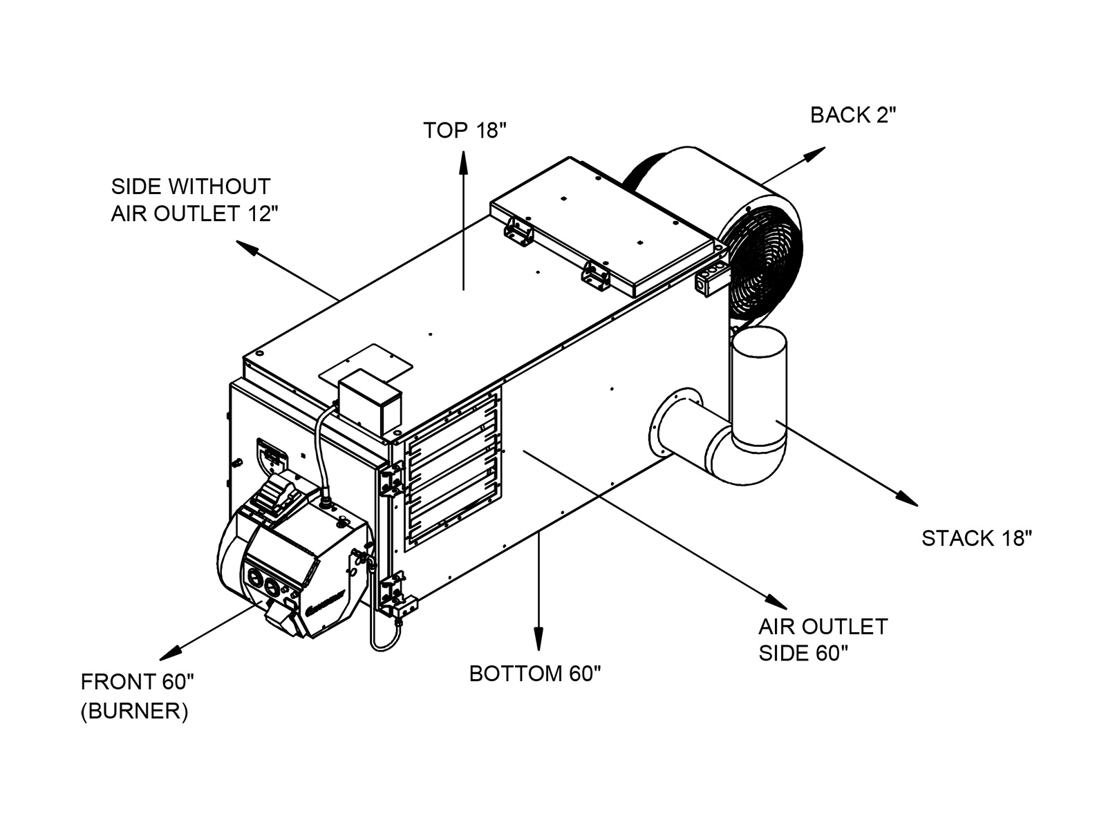 Clean Energy CE-140 140,000 BTU Waste Oil Furnace - Image 4